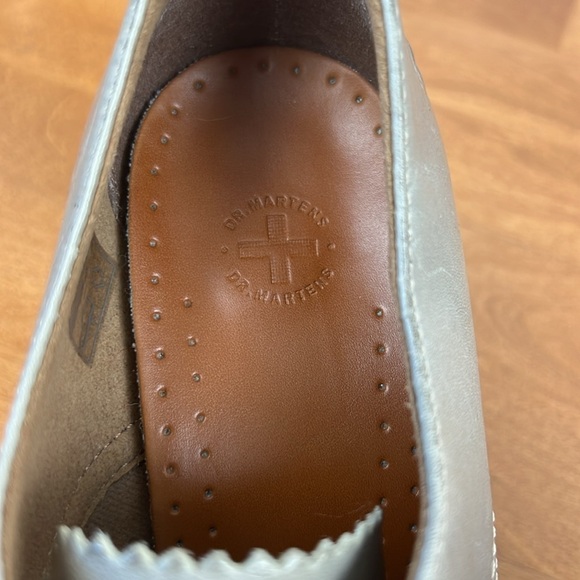 Dr marten mimi wedge booties in taupe/gray size 8 lace up - Picture 11 of 12